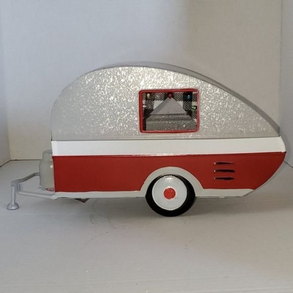 Camper Country Trailer Mini Decor Christmas Holiday TEAR DROP - Picture 3 of 7